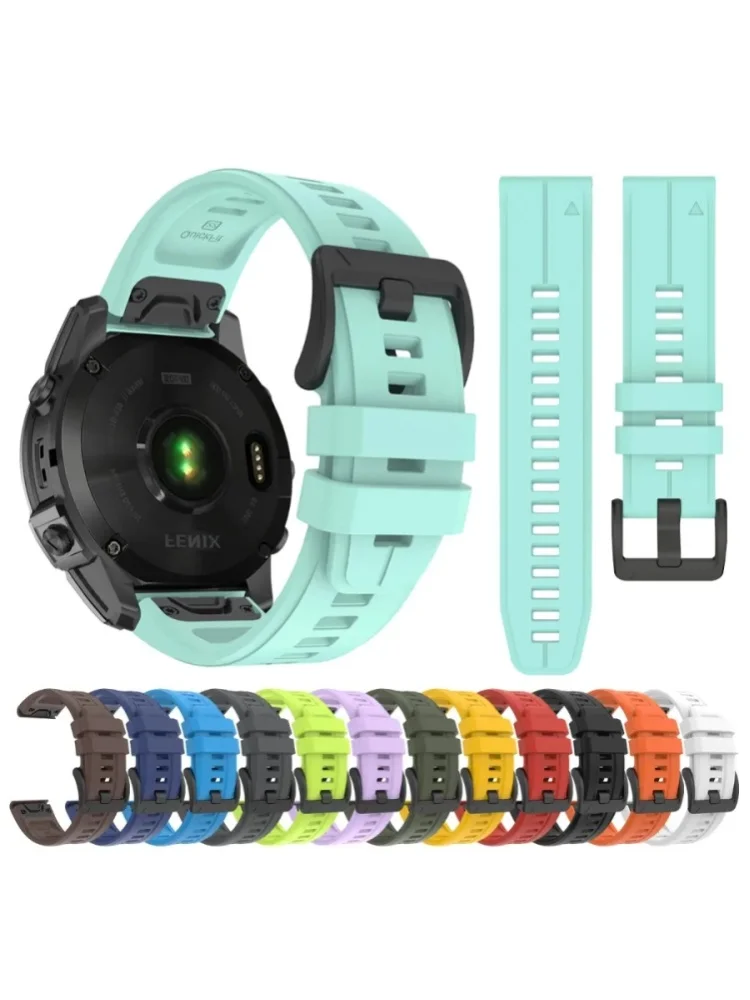 22mm 26mm Schnellwechsel-Armband für Garmin Fenix 8pro 7X Fenix 6X 6 5X 5Plus Quatix 8 Forerunner 970 965 Enduro3 Gummiband Armband