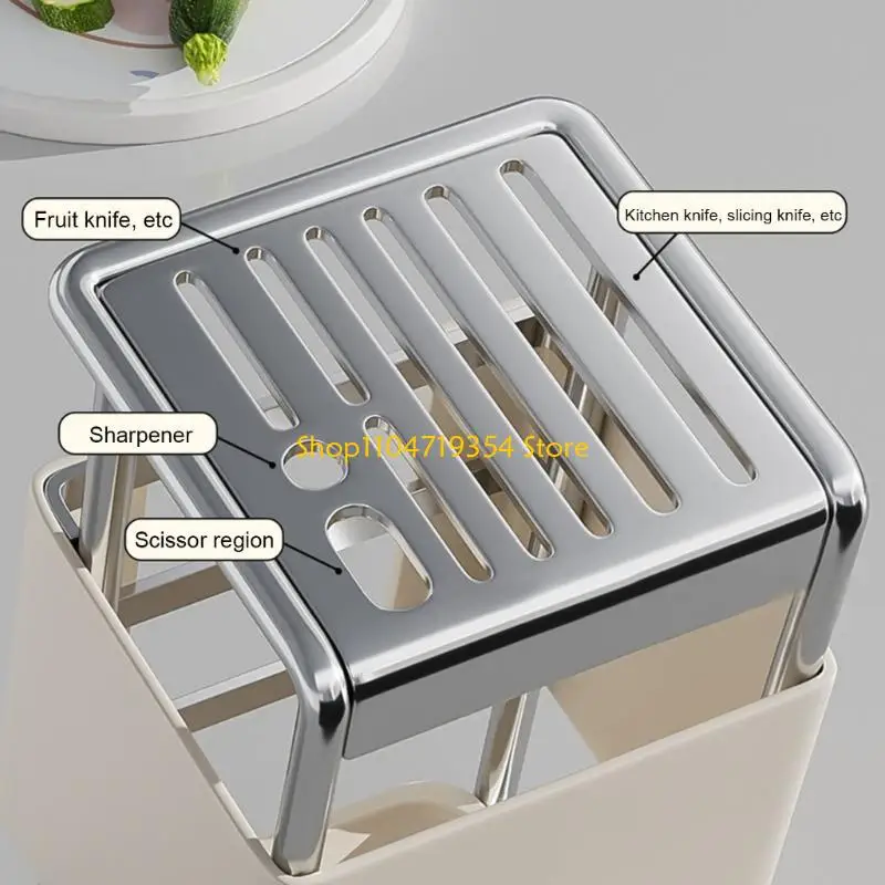 

Kitchen Cutlery Stand with Slant Insert Designs Elegant Cutlery Storage Rack Compact Kitchen Cutlery Organizes for Essential