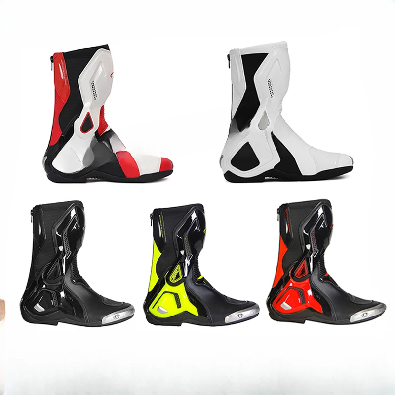 Motorcycle Cycling Boots Warm Waterproof Riding Shoes off-Road Competitive Track Motorcycle for Men and Women