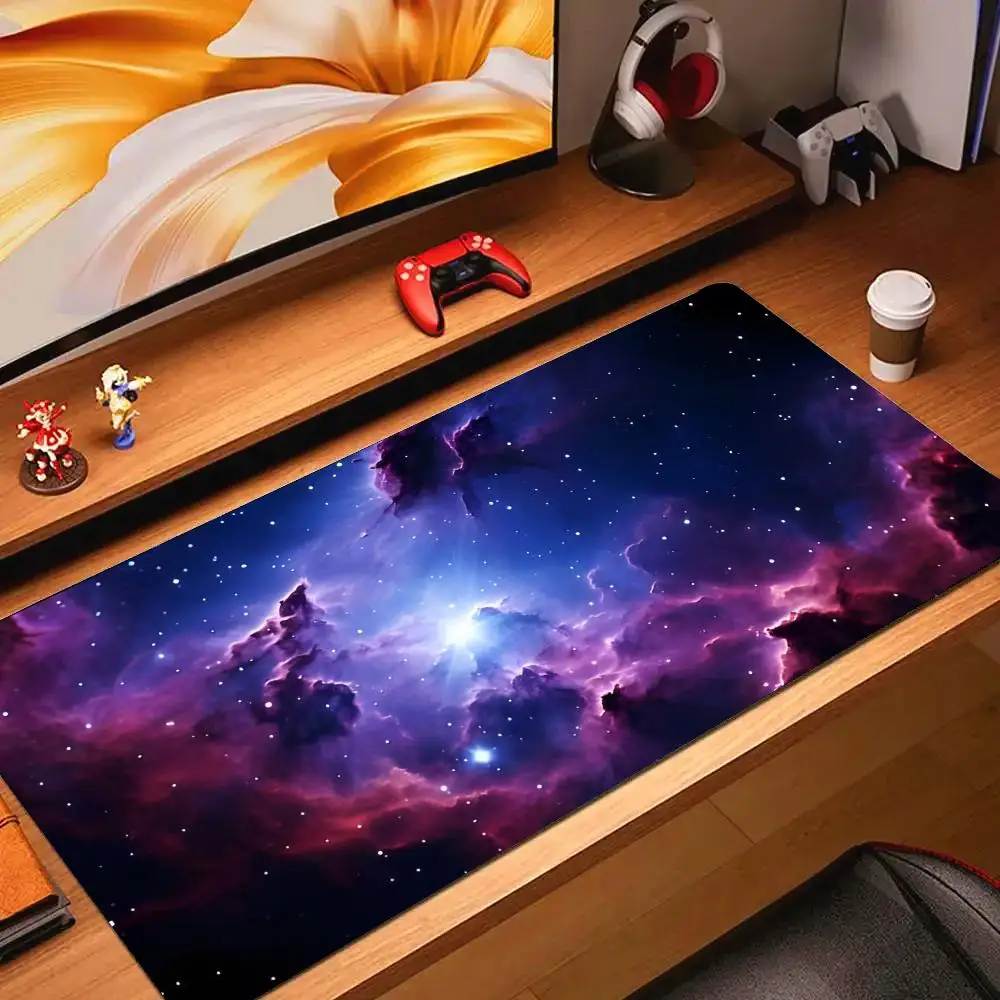 

Коврик для мыши Anime Cosmos A S-spacetime Odyssey, большой игровой коврик для мыши с застежкой LockEdge, утолщенный коврик для компьютерной клавиатуры, настольный коврик