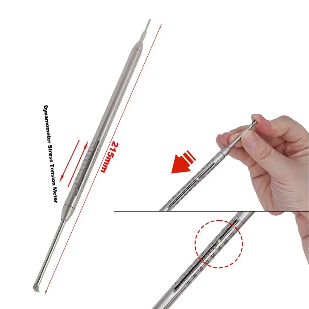 Autoclavable Orthodontic Dynamometer Tension Meter Elastic Bands Braces Dental Force Measurement Tool