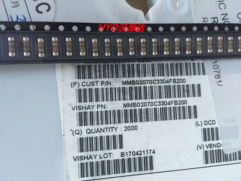 

50pcs/lot MMB02070C3304FB200 0207 3.3M 1% 50PPM 1W chips Electronic new
