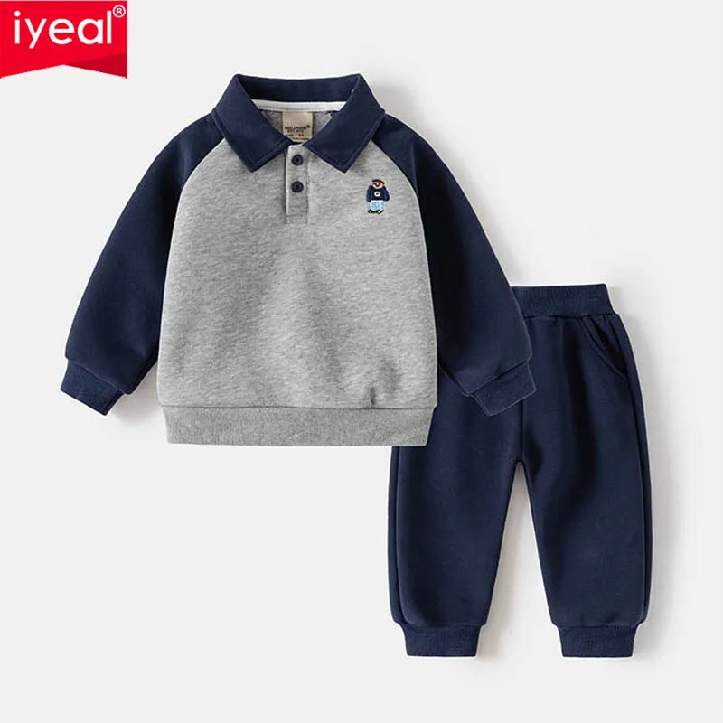 

IYEAL Children Baby Boys Spring Fall Sports Clothes Sets Baby Clothing Set Kids Sweatshirt + Pants 2Pcs Suits Outfits