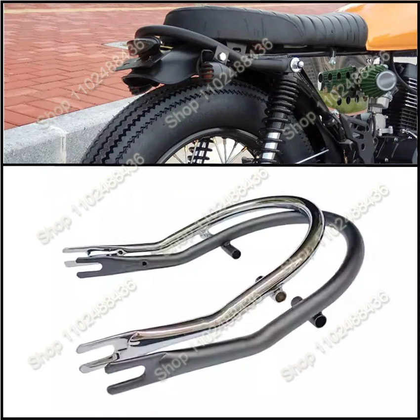 FOR XF125 ZJ125 Modified Rear Armrest Tail Rack 1 piece CG125 Motorcycle Retro Modified Tail U-tube