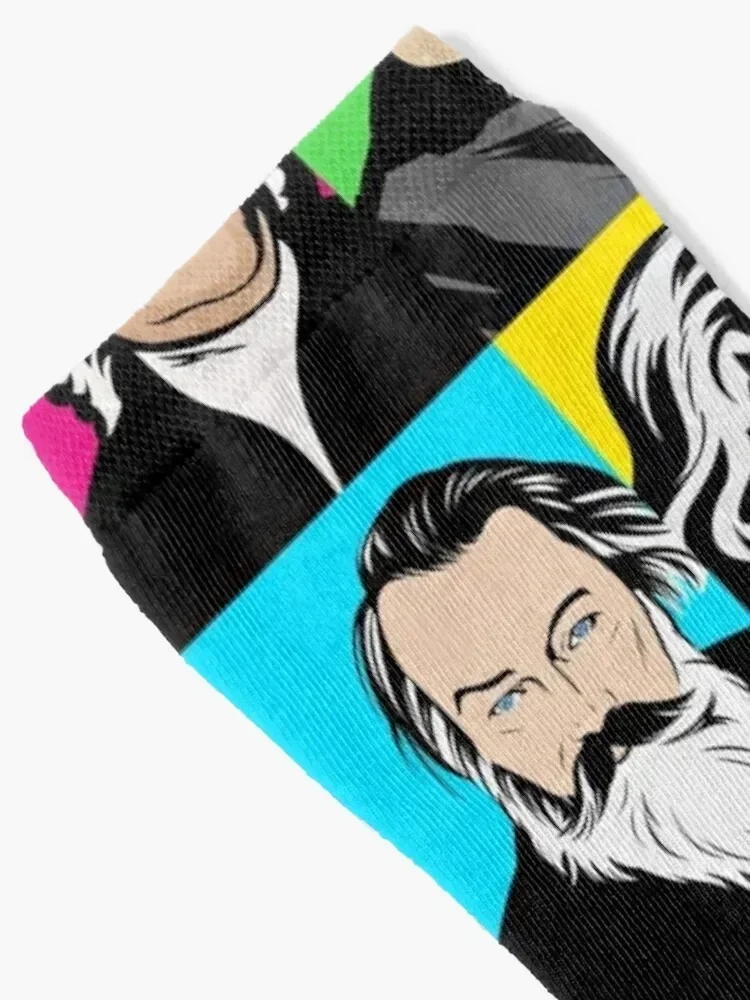 Composers in pop art Ludwig van Beethoven Johannes Brahms Clara Schumann Johann Sebastian Bach Socks loose Male Socks Women's