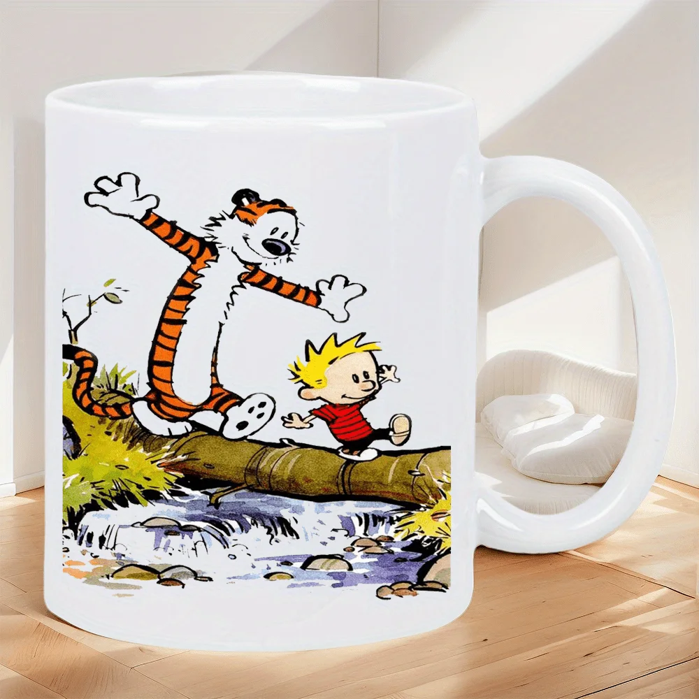 Calvin and Hobbes Mug: Classic Comic Design - Perfect Gift for Coffee Lovers and Fans, Unique and Cozy