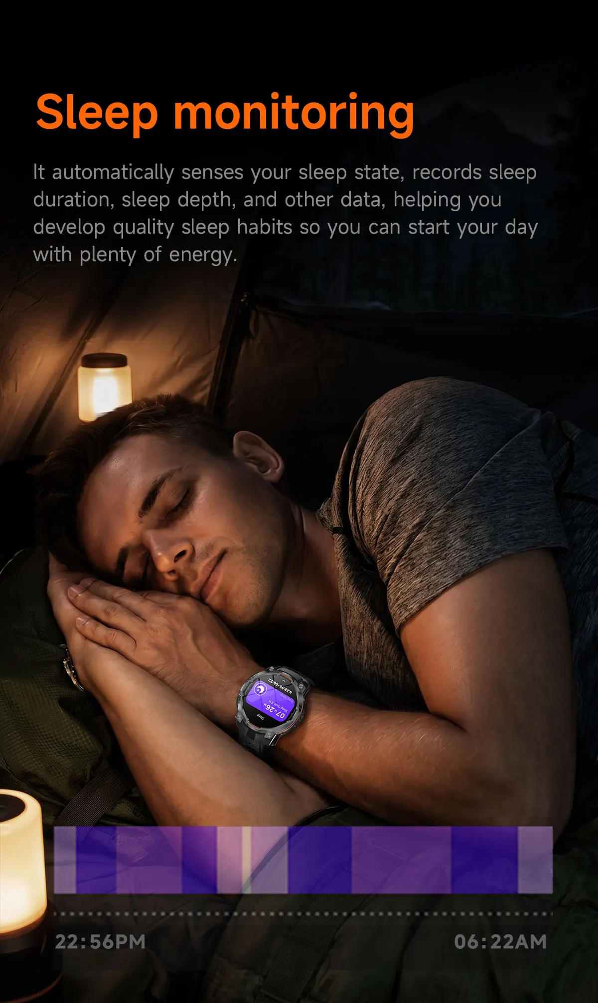 NEUE Herren-GPS-Smartwatch mit Offline-Kartenfunktion, 1200mAh Akku, 5ATM Wasserdicht, Kompass, Taschenlampe, Sportfunktionen, Bluetooth-Anruf, Smartwatch 2026 – Detail 17