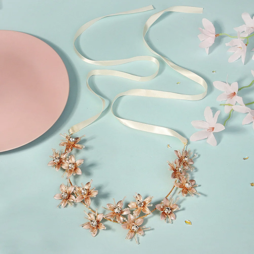 

Metal Floral Headband Elegant Bohemia Bride Hairpiece Wedding Bridal Headpiece Flower Hair Accessories Party Hair Hoop