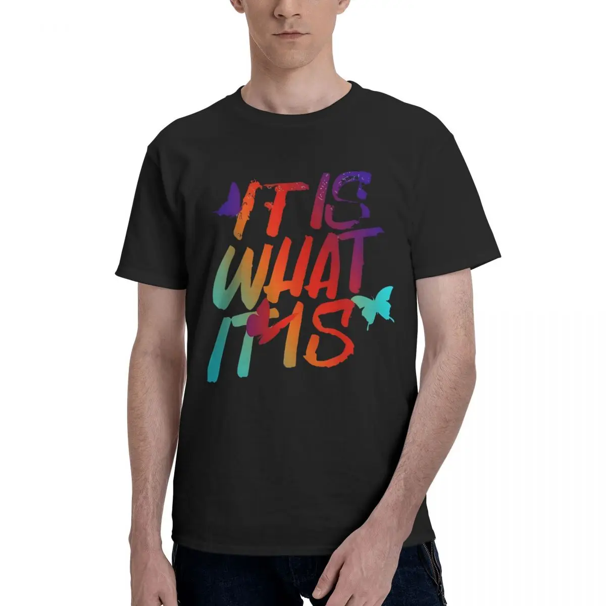 Colorful Graffiti Art Print Graphic Vintage Motion High quality Champion Top tee Activity competition Eur Size