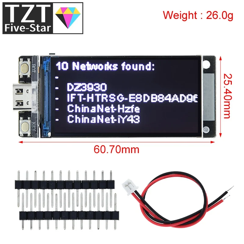 T-Display-S3 ESP32-S3 1.9 inch ST7789 LCD Display Development Board WIFI Bluetooth5.0 Wireless Module 170*320 Resolution