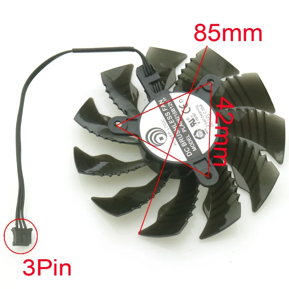 PLA09215S12H PLA09215B12H 12V 0.50A 85mm For Gigabyte GTX960 GTXG970 ITX Graphics Card VGA Cooler Cooling Fan