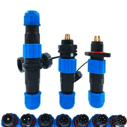 Waterproof connector IP68 SP13 2 Pin 3pin 4pin 5pin 6pin 7pin cable connectors Plug and socket