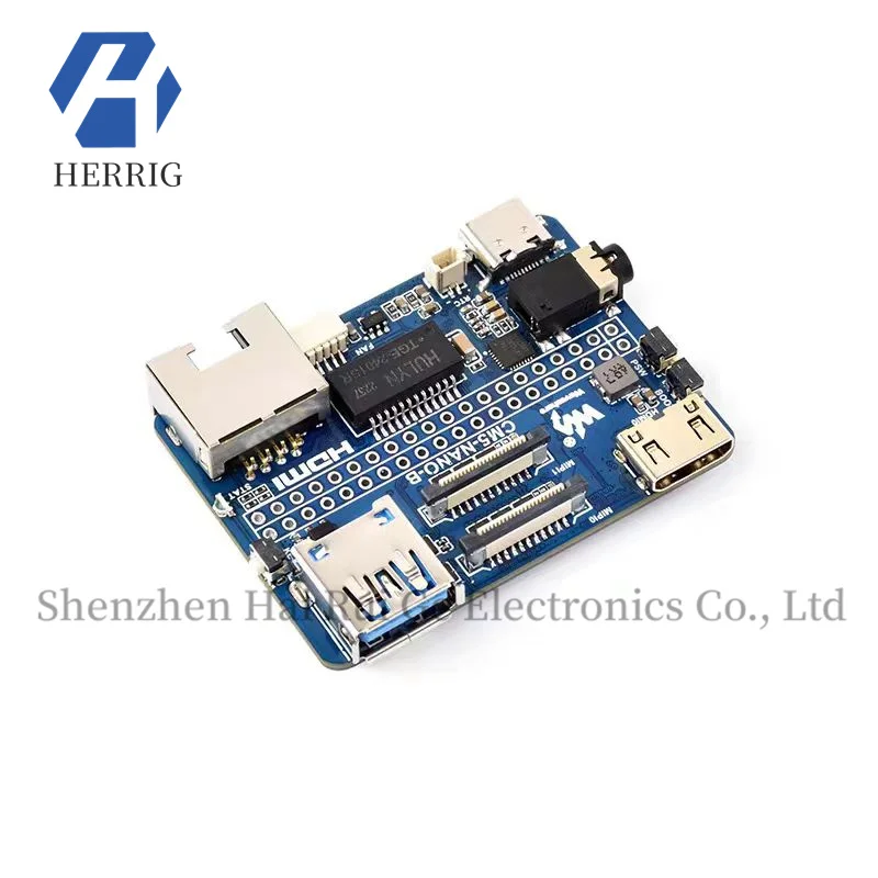 

MicroSnow Raspberry Pi CM5 Compute Module Expansion Board Type B Gigabit Ethernet Port / Audio / USB 3.2 Interface