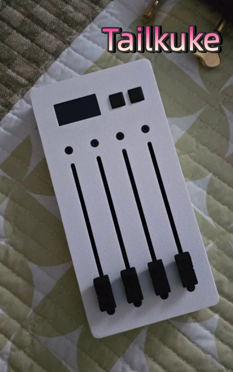 4-channel electric push-button mixer MIDI controller mixing volume automation CC expression envelope