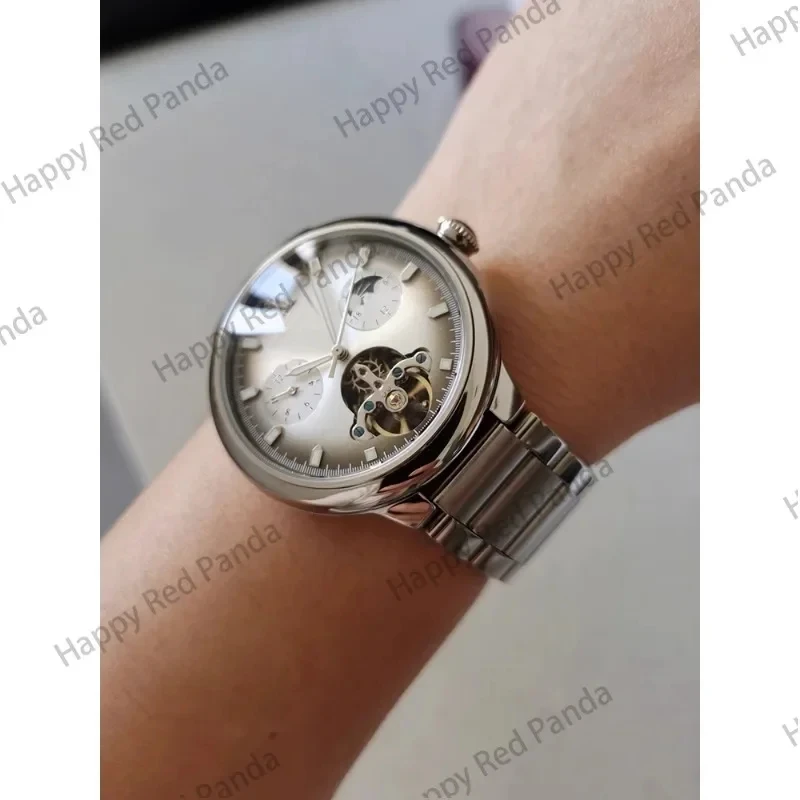 Wind blue balloon pure mechanical watch automatic luminous waterproof men's watch hollow student watch