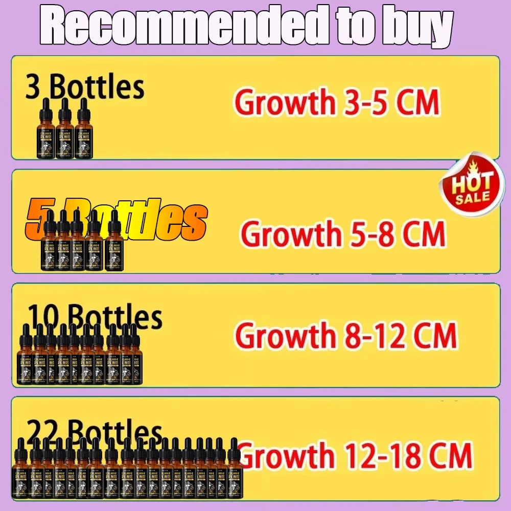 8Best Sellers Essential Oil Big Dick Male Penis Enlargement Oil Increase Size Erection Product Aphrodisiac Sex Extender Enhance - Image 3