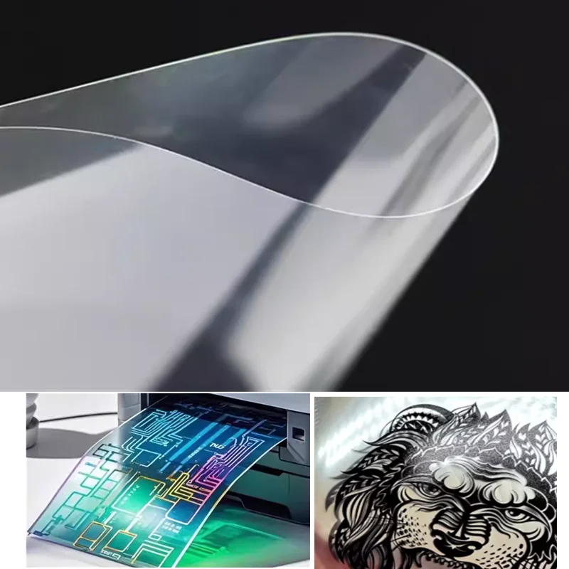 50 Blatt Laserfolienpapier A3 A4 Transparente Folie für Laserdrucker Siebdruck Filmbögen für Overheadprojektor