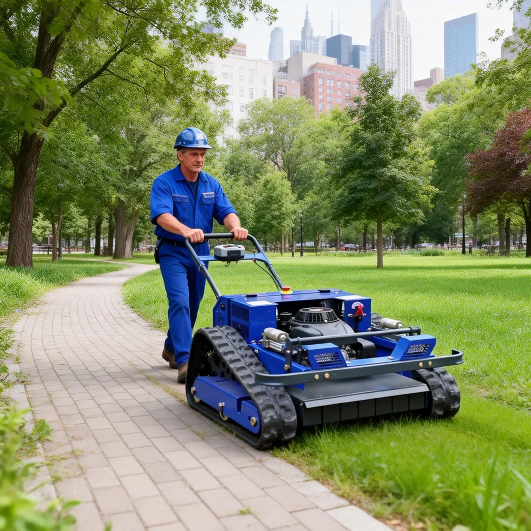 

Надежный робот-газонокосилка с дистанционным управлением на заказ — новая модель 2026 года для работы по стрижке склонов в ботанических садах