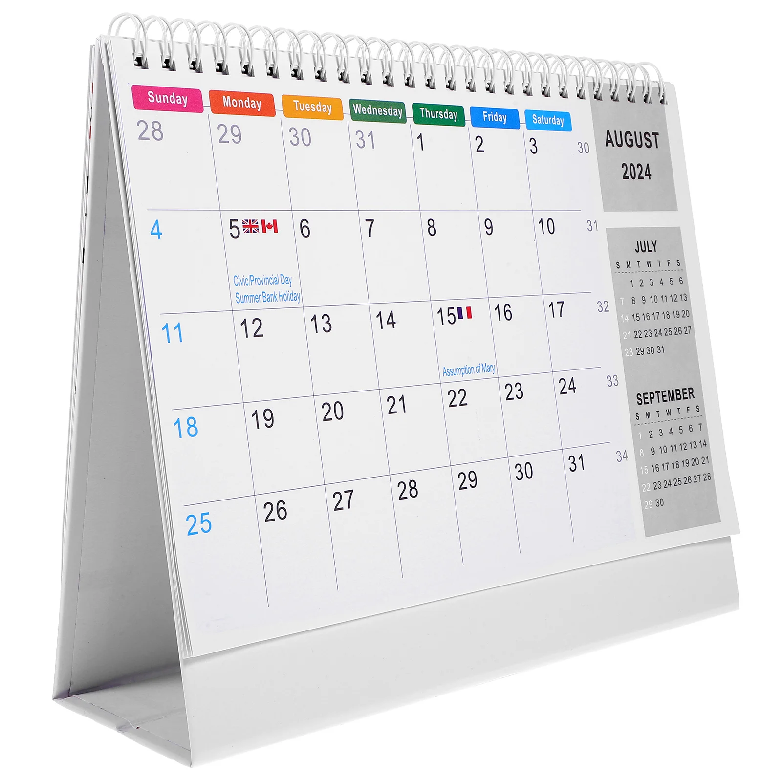 

Creative Desk Calendar Simple Desktop Standing Calendar Household Monthly Office Supply Organizer Note Decorative Office