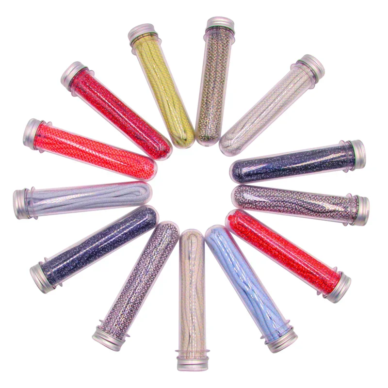 Coolstring Shoe Accessories 5MM Round Lace Mixed Color Reflective Rope Nice Hat Waist Sneaker Boots Lacet Glow In Light Cordones