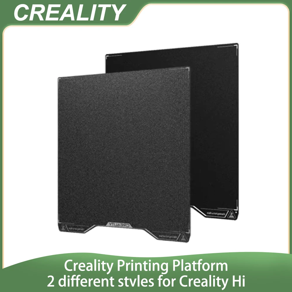 

Creality Strength Wear Resistance Flatness Hi Double Sided Black Textured Hi Epoxy Resin Build Plate High PEI Printing Platform
