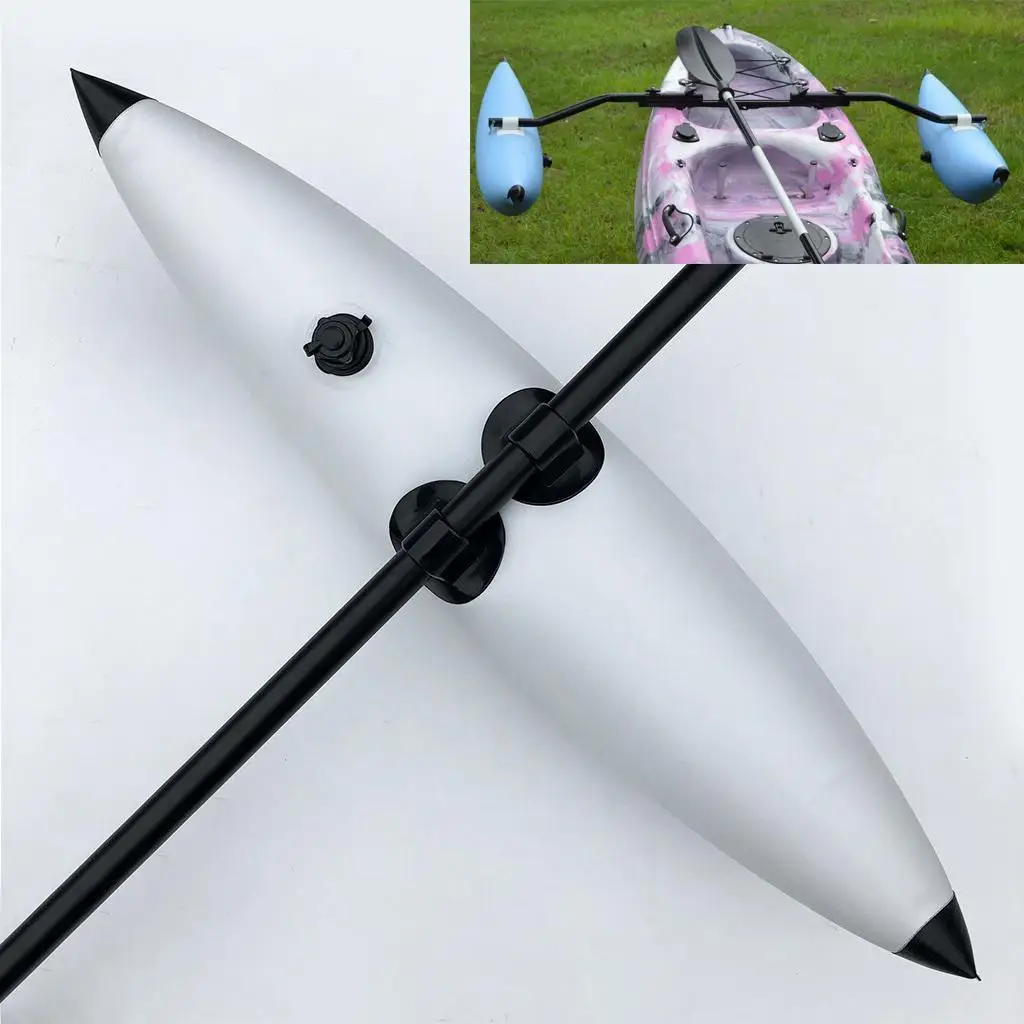 Kayak Inflatable Stabilizer PVC Buoyant Outrigger Boat Canoe Accessory for Kayak Fishing Paddling Stability