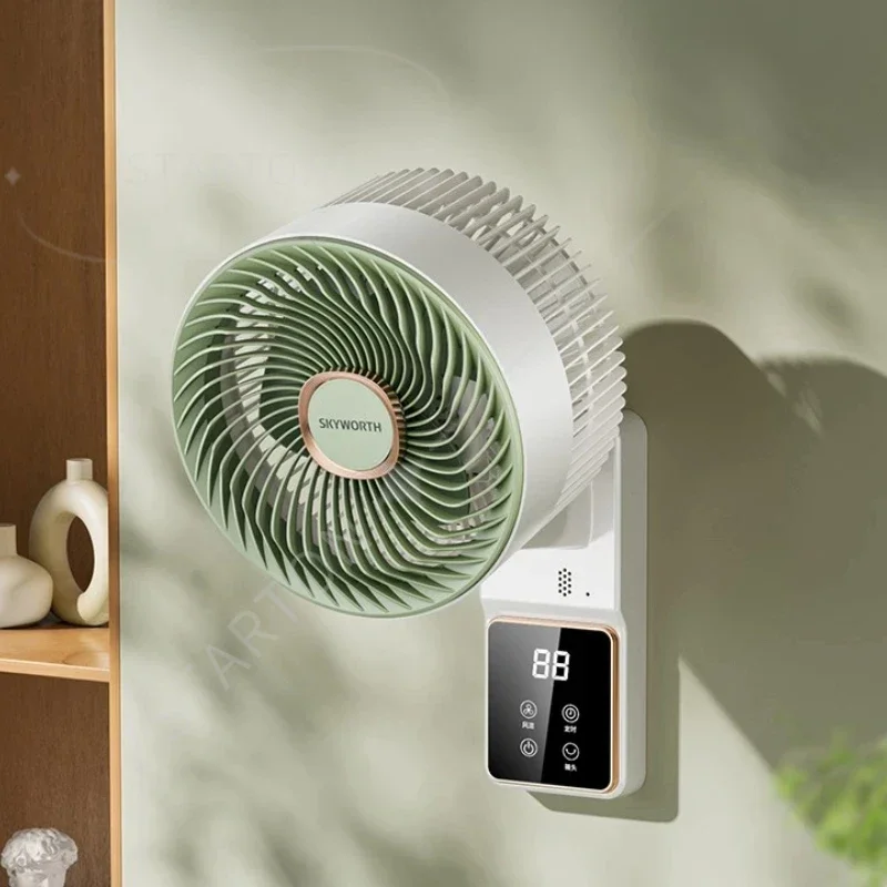 Wall-mounted Circulating Fan Electric Fan Small Household Kitchen Bathroom No Punching Wall Hanging Fan