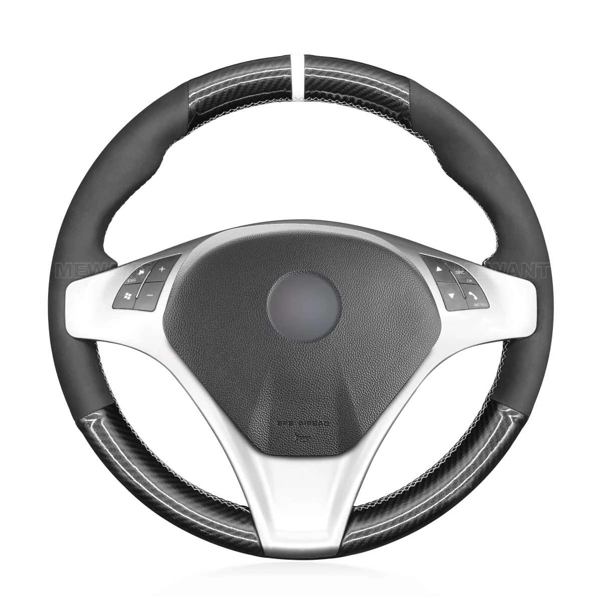 

Чехол на руль MEWANT из углеродного волокна с прошивкой вручную (настраиваемый) для Alfa Romeo Giulietta 2010-2014/MiTo 2008-2015