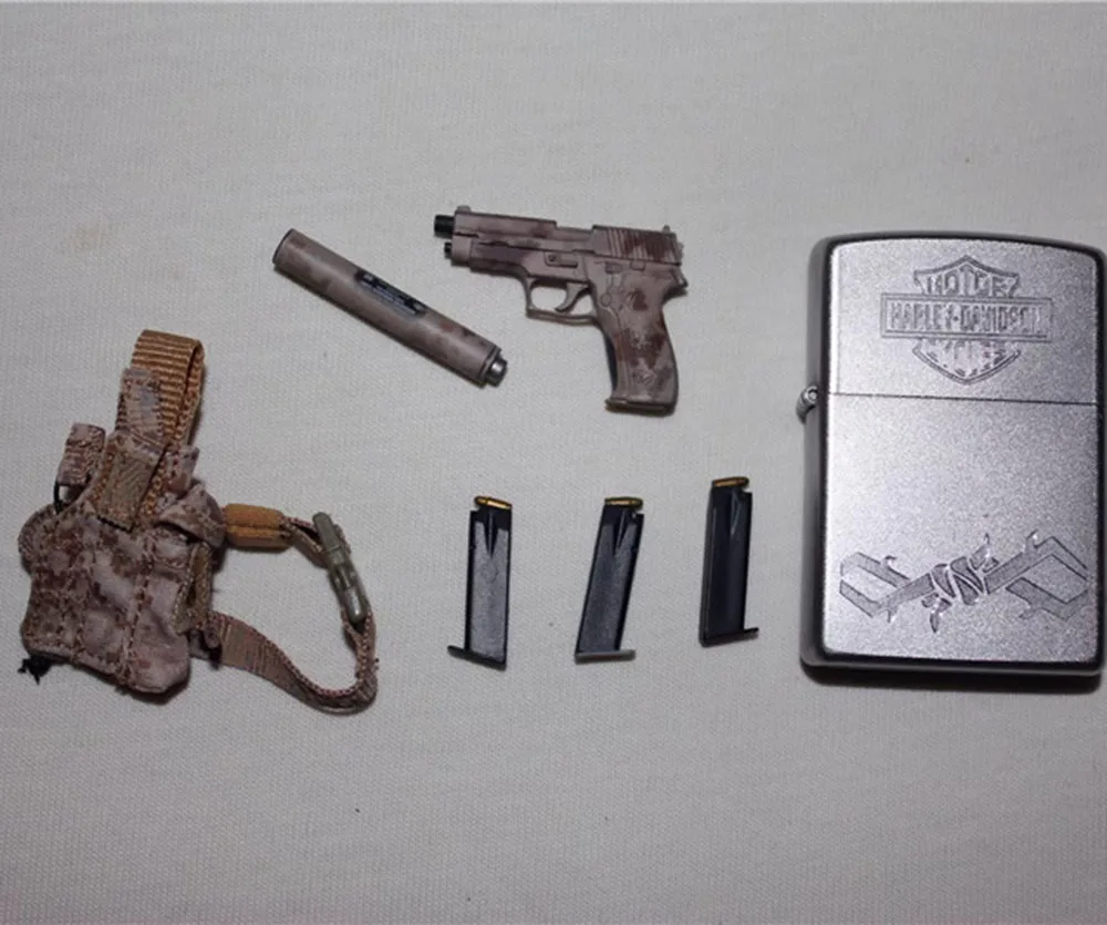 

Soldierstory SS106 1/6 US Navy SEAL Team Medal Of The Honor Voodoo AOR1 Secondary Weapon P226 Toys Model For Action Collect