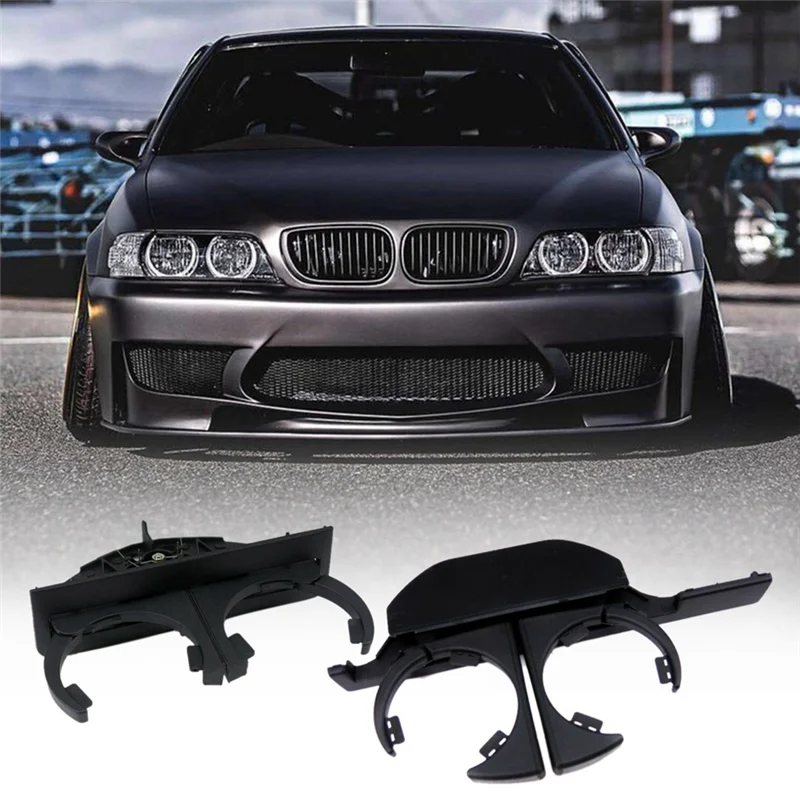 YSUN-Automotive Przedni + Tylny Wysuwany Uchwyt na Kubek Uchwyt na Kubek z Napędem na Prawą Stronę Do BMW E39 525I Części 51168184520 511681902
