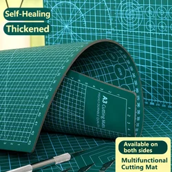 1pc Professional Cutting Mat Self-Healing Double-Sided A4 A3 Mat (Green) Premium Cutting Board With Grid Lines Angles