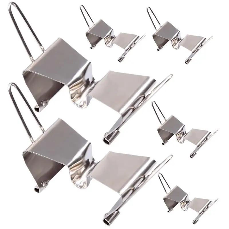 Nasse Leinwand Träger clips 6 stücke Rahmen Trenn clips nasse Leinwand tragen Clips Kunst zubehör zum Malen von Edelstahl Silber