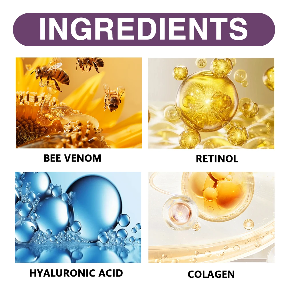 YOUNGCOME Bee Venom 7-Day Quick Skin R-epair Cream, Bee Venom Cream, Moisturize Skin, Reduce Fine Lines, Lift Repairing Skin
