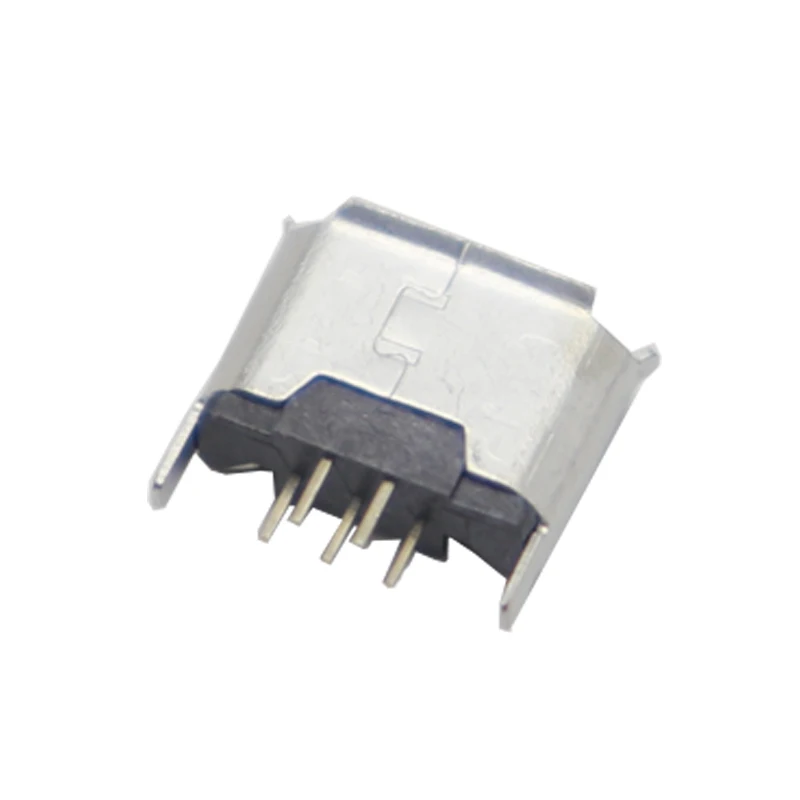 【50-20PCS】Vertical MICRO mini USB 5pin female seat 180 degrees jack  Direct plug-in USB connector charging port sock power plug