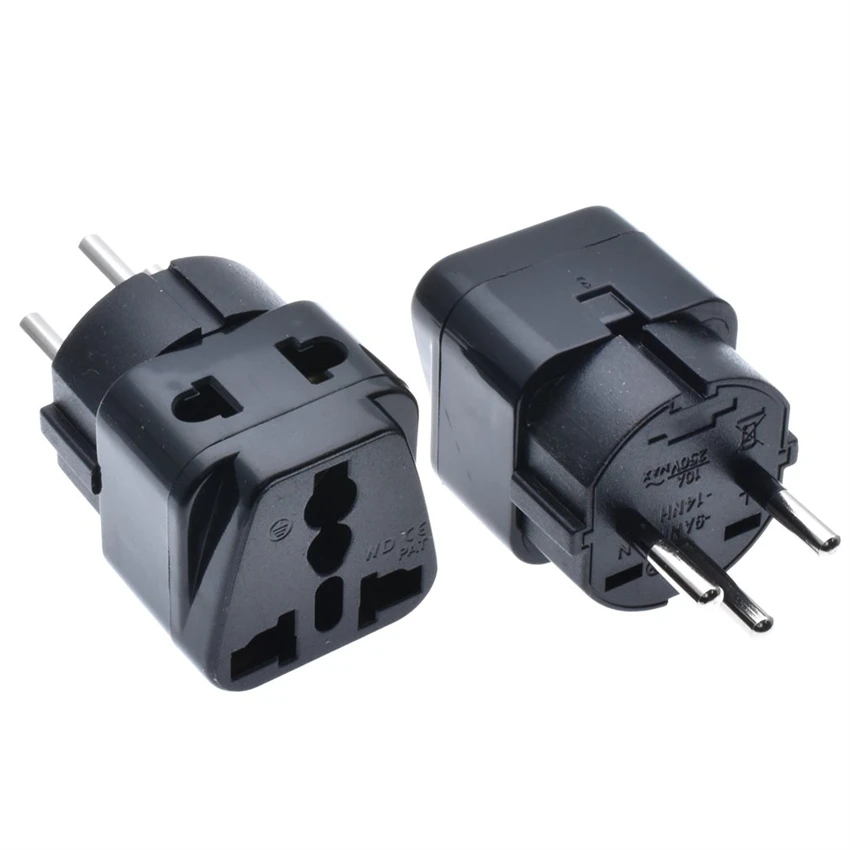 Israel PlugTravel Adapter 2-Way Multi Outlet Change World Plug AC250V 10A