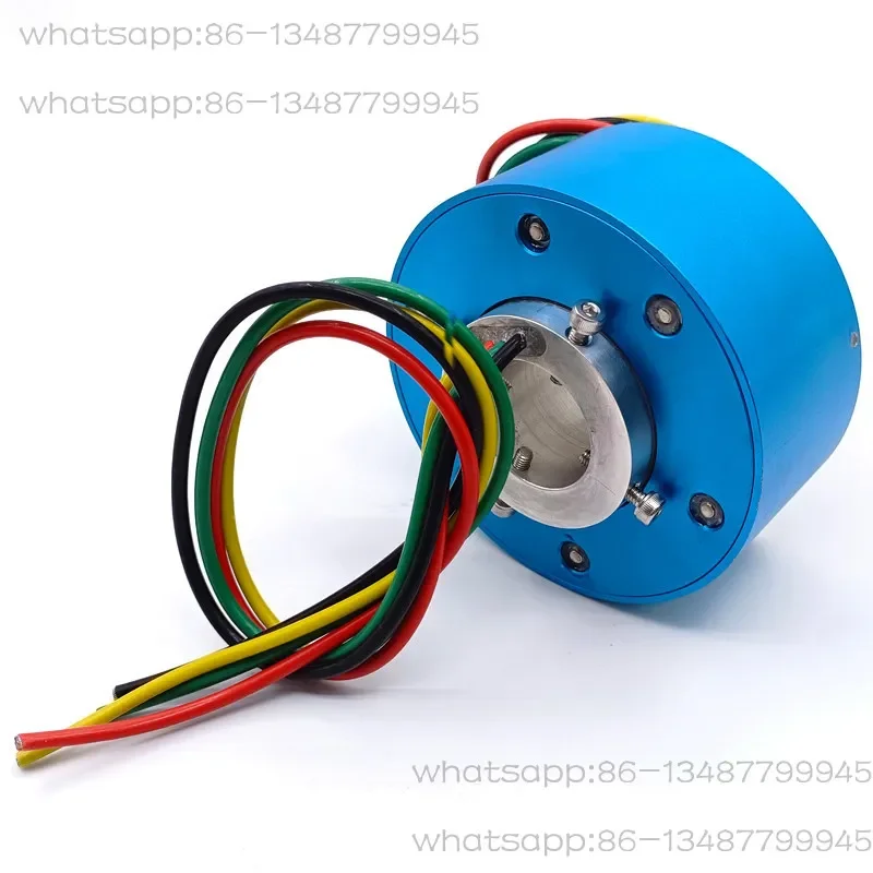 Through Hole Electric Slip Ring, 30~40mm Bore 2/4/6/8 Channel Multi-circuit Conductive Rotary Slip Ring