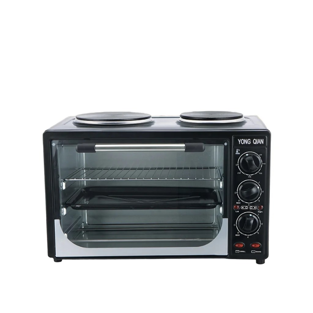 Hot Selling 25L Large Capacity Stainless Steel Class Energy Efficient Electric Oven for Commercial Mini Toaster Oven for Pizza