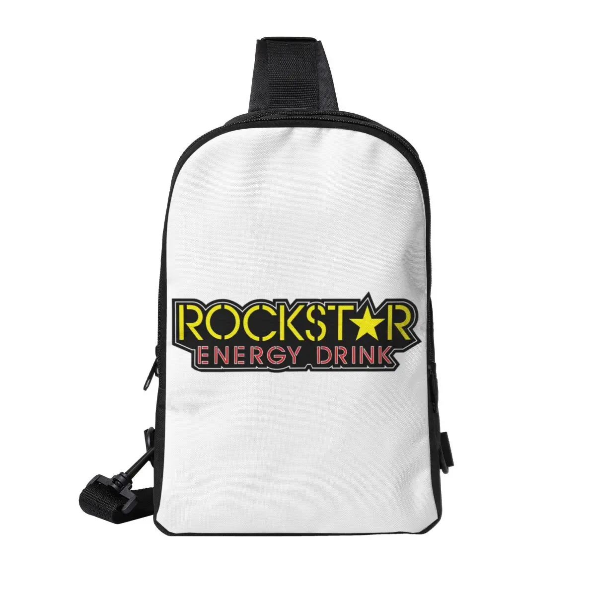 

Rockstar Energy Drink Chest Bag Men Sling Crossbody Backpack Chest Bag Travel Hiking Daypack Shoulder Bag