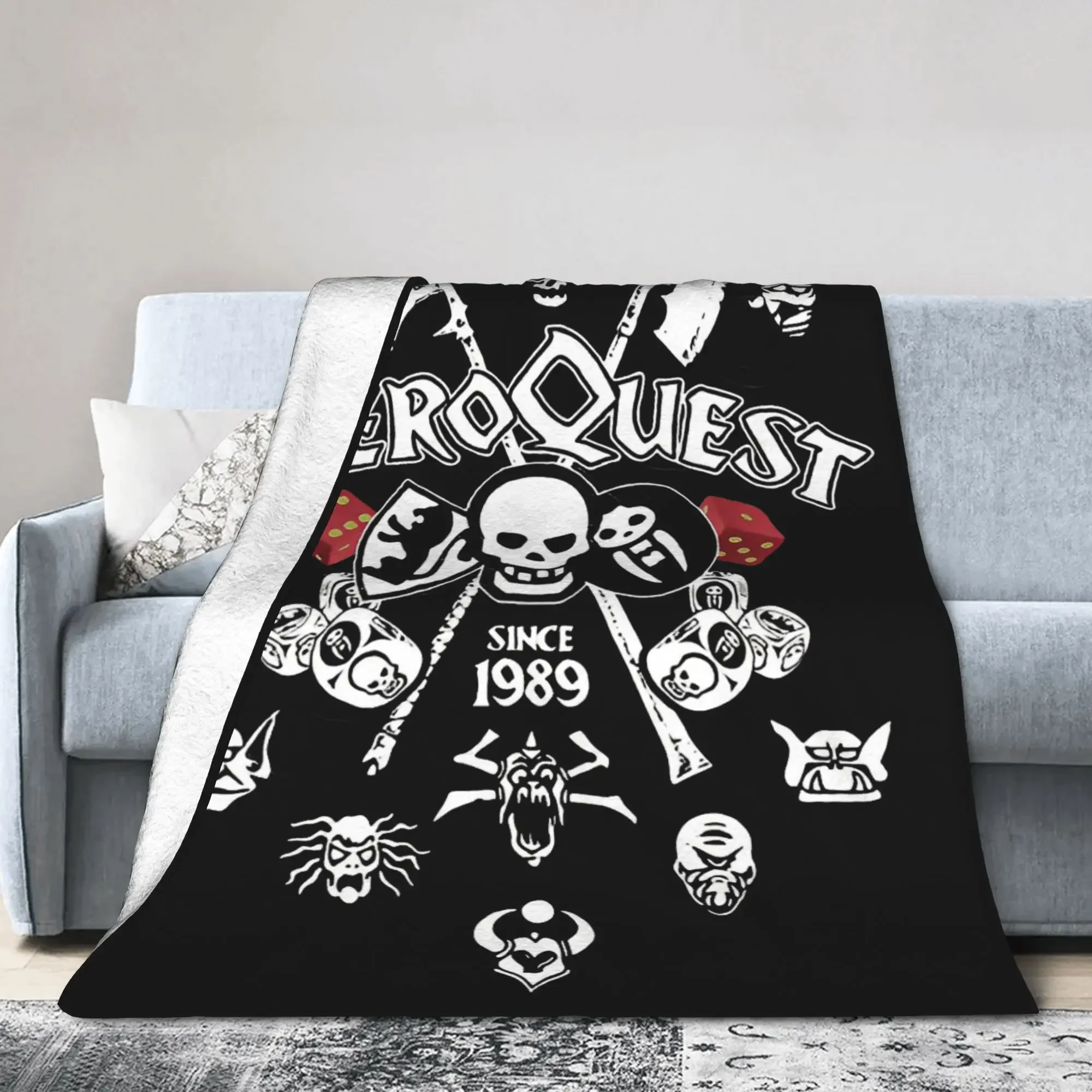 

Плед для ролевых игр Heroquest, фланелевый, дышащий, для декора кровати, дивана, для использования на улице