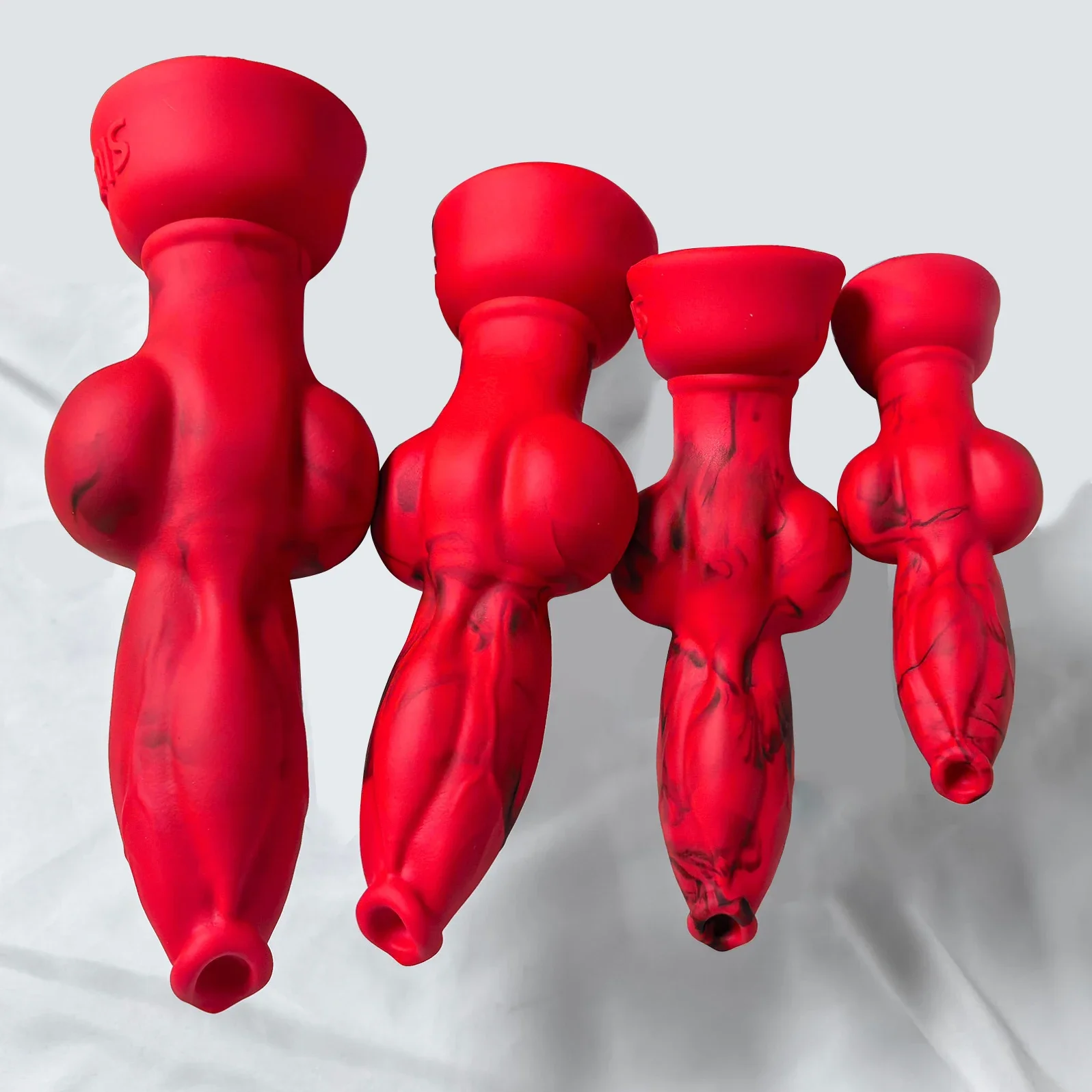 Red Giant Dildo Realistic Dildo Anal Plug Dilation Anal Durable Soft Silicone Suction Cup Sex Toys Women Men Prostate Massage 18