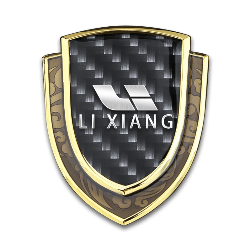 For Li Xiang One L7 L8 L9 3D Metal Three-dimensional Car Stickers, Car Logo Decorative Stickers, Exterior Decorations