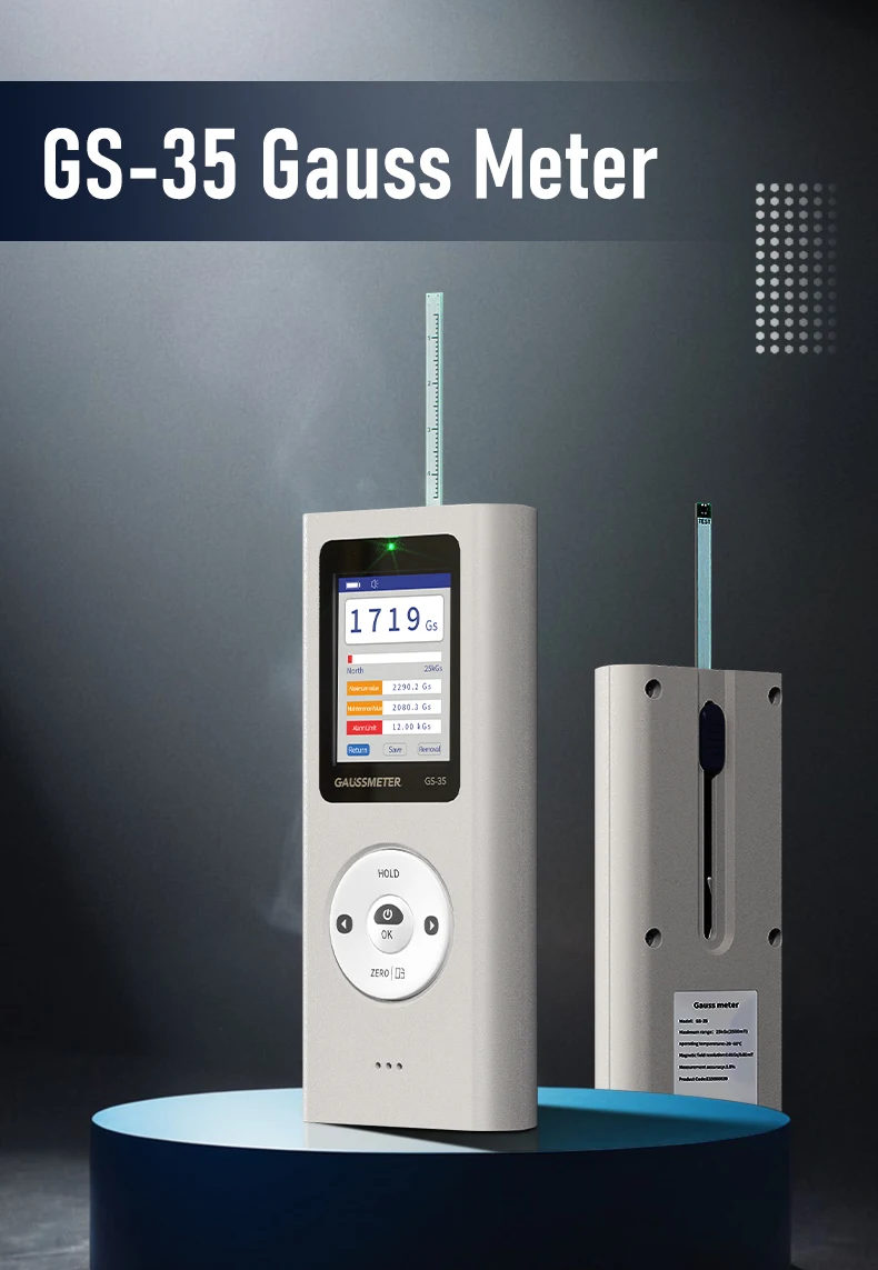 Aikesi Electromagnetic Field Meter Detector Gauss Tesla Meter Test Instruments