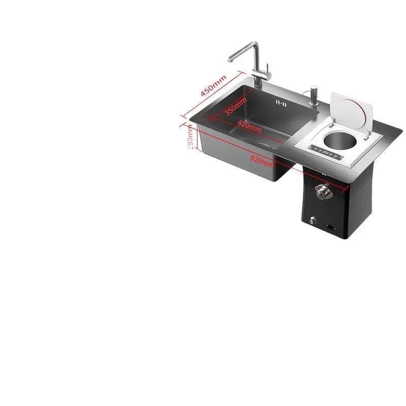 

Intelligent Waste Processor Kitchen Waste Crushing High-Power Sink All-in-One Machine