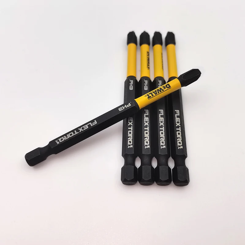 DEWALT DWA3PH3IRB PH3 IMPACT Drill Bits 89MM FLEXTORQ High-speed Steel High-hardness Industrial Grade Screwdriver Head 5PCS