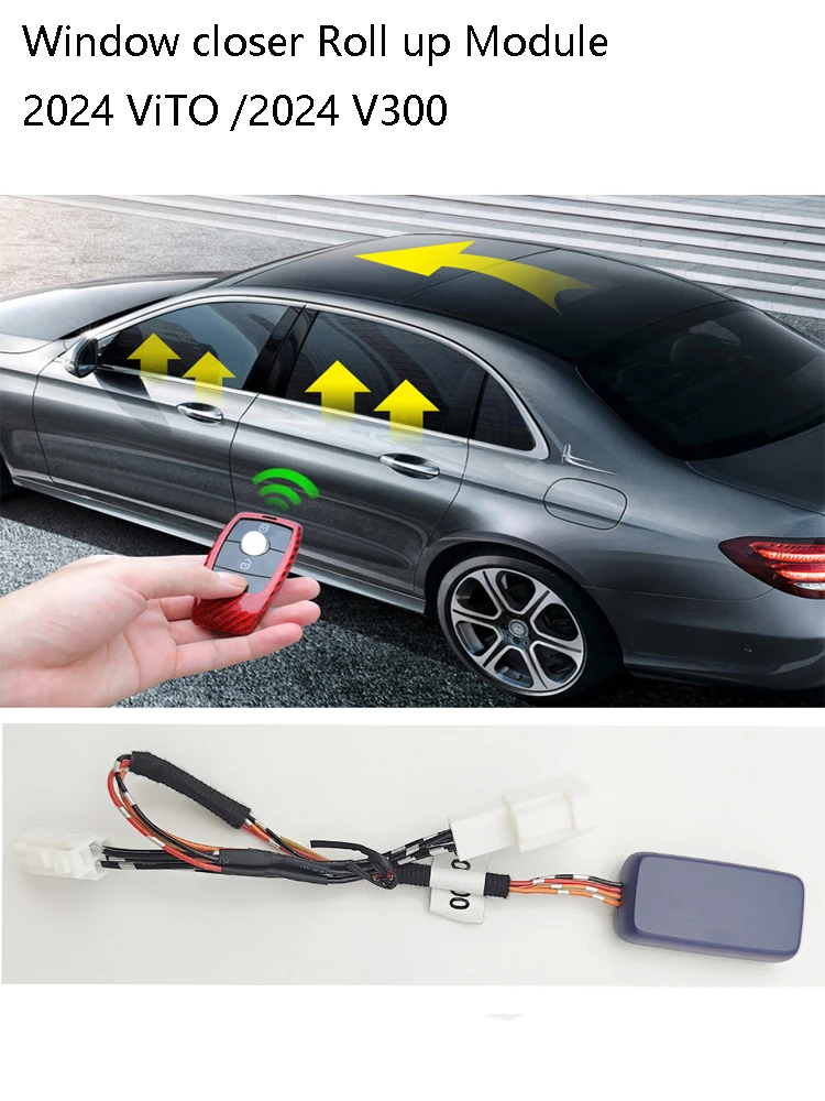 For Mercedes 2024  Vito V300 Car Window Close Sunroof Close Automatic Roll Up Roll Down Module  System