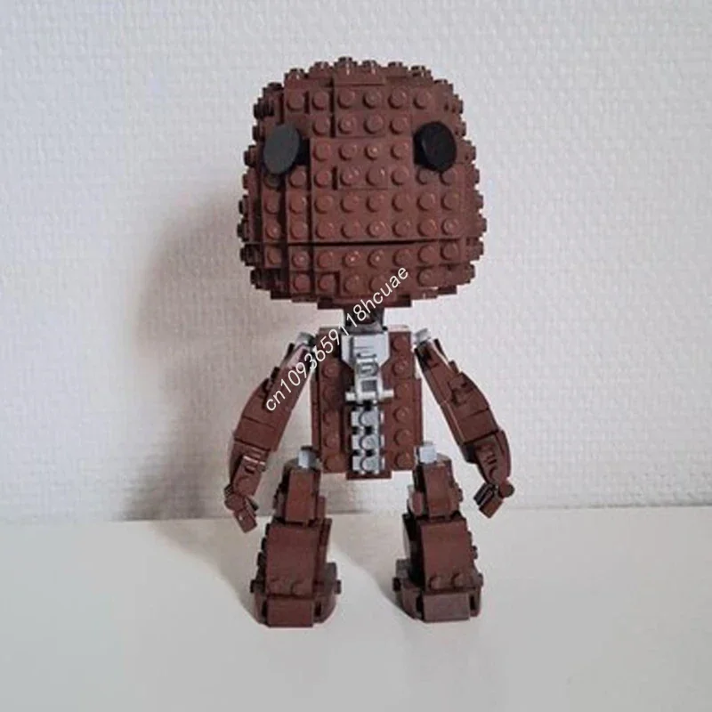 478pcs Sackboy 모델 장식품 Moc 빌딩 블록 DIY 크리 에이 티브 조립 벽돌 장난감 어린이 교육 생일 크리스마스 선물