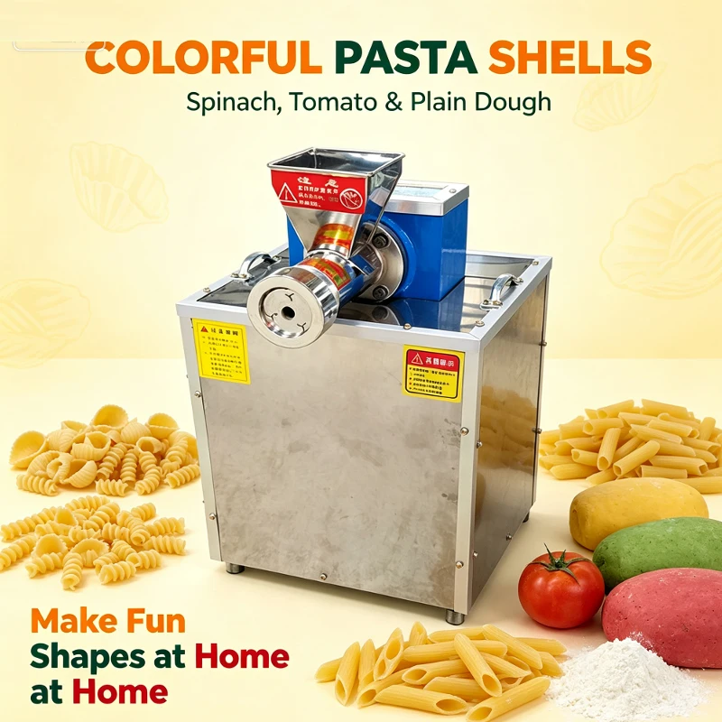 Multifunctional Commercial Small Snack Making Machine Noodle Extruder Hollow Pasta Machine Macaroni Pasta Pellet Making Machine