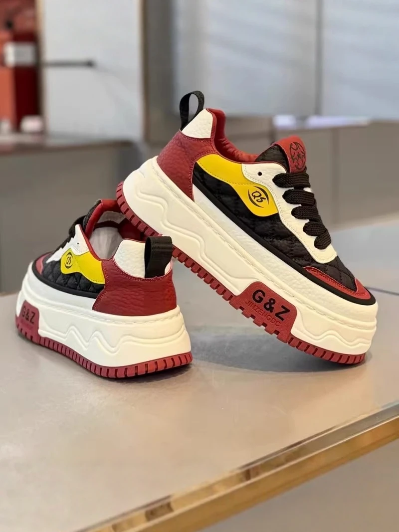 

Men's Shoes 2026 New Summer Versatile Unique Design Thick Bottom Casual Sports Heightening Internet Famous Trendy Shoes