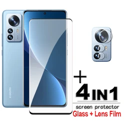 For Xiaomi 12 Glass 3D Full Cover Curved Screen Protector For Xiaomi 12 Tempered Glass For Xiaomi 12 12S 12X 11 10 Pro Lens Film