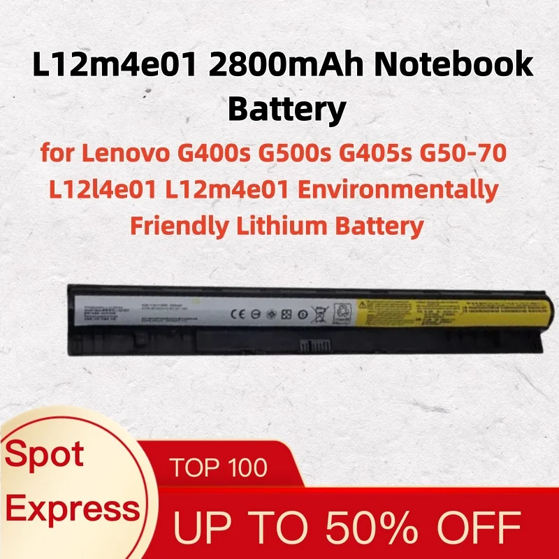 L12m4e01 2800mAh Notebook Battery for Lenovo G400s G500s G405s G50-70 L12l4e01 L12m4e01 Environmentally Friendly Lithium Battery